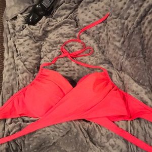 Wrap front bikini top